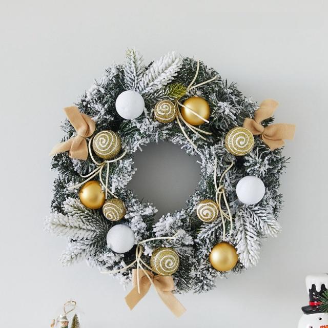 ドライフラワークリスマスリース 直径40cm 大人の クリスマスリース ドライフラワー リース 玄関